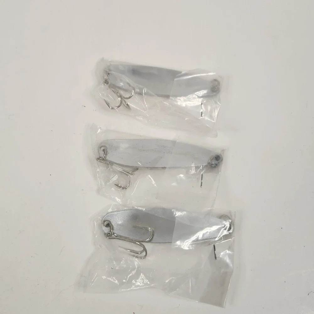 2oz Fishing Spoon Jig Treble Hook Holographic Laser casting crocodile Spoons New